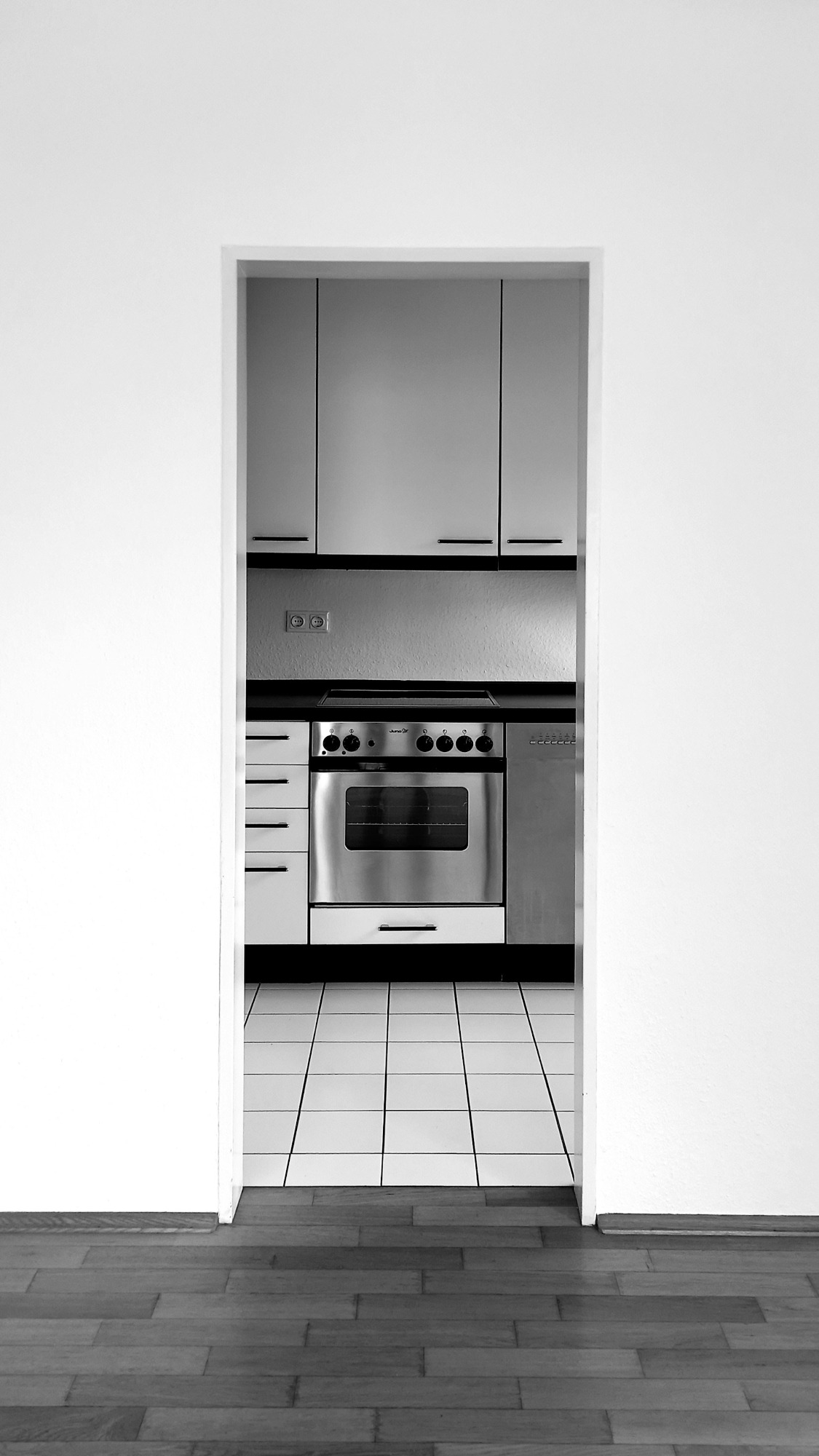An empty, clean kitchen ready for a new tenant, illustrating a completed rental turnover clean in Kissimmee and Davenport, FL